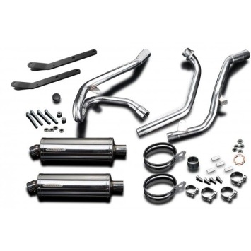 Delkevic volledig systeem Oval RVS 350mm zonder e-keur - SV650 (1998-2002)