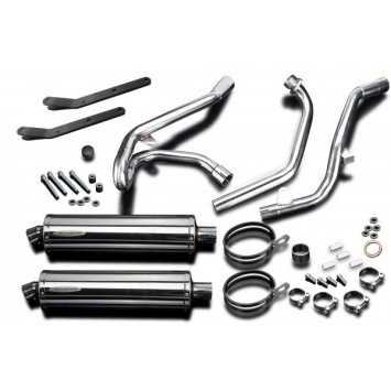 Delkevic volledig systeem Oval RVS 450mm zonder e-keur - SV650 (1998-2002)