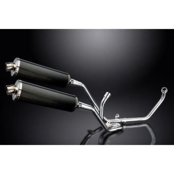 Delkevic volledig systeem Oval Carbon 450mm zonder e-keur - SV650 (1998-2002)