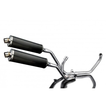 Delkevic volledig systeem Oval Carbon 450mm zonder e-keur - SV650 (1998-2002)