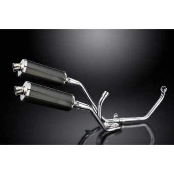 Delkevic volledig systeem Oval Carbon 350mm zonder e-keur - SV650 (1998-2002)