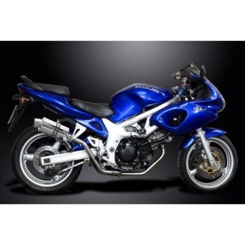 Delkevic volledig systeem Oval RVS 225mm zonder e-keur - SV650 (1998-2002)