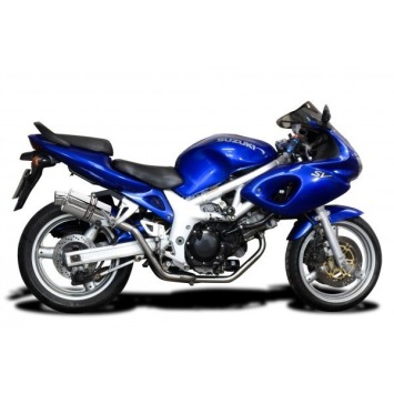 Delkevic volledig systeem Oval RVS 225mm zonder e-keur - SV650 (1998-2002)