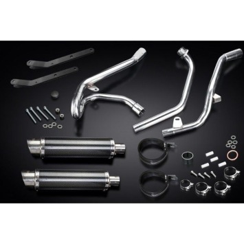 Delkevic volledig systeem Round Carbon 350mm zonder e-keur - SV650 (1998-2002)