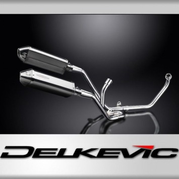 Delkevic volledig systeem Tri-Oval RVS 320mm zonder e-keur - SV650 (1998-2002)