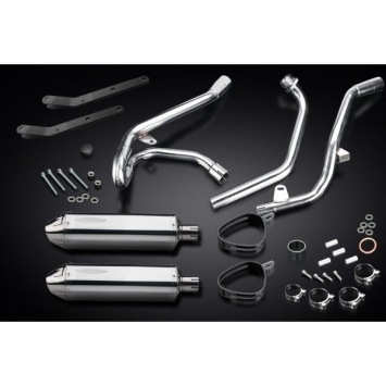 Delkevic volledig systeem Tri-Oval RVS 320mm zonder e-keur - SV650 (1998-2002)