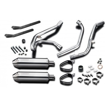 Delkevic volledig systeem Tri-Oval RVS 320mm zonder e-keur - SV650 (1998-2002)