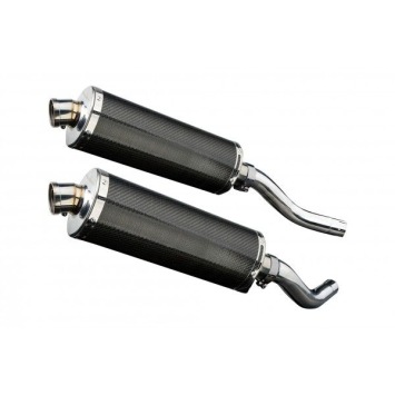 Delkevic slip-on kit Oval Carbon 350mm zonder e-keur - Z1000 (2003-2006)