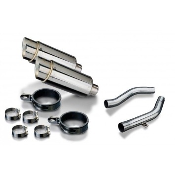 Delkevic slip-on kit Round RVS 200mm zonder e-keur - Z1000 (2003-2006)