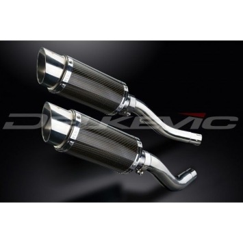 Delkevic slip-on kit Round Carbon 200mm zonder e-keur - Z1000 (2003-2006)