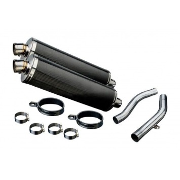 Delkevic slip-on kit Oval Carbon 450mm zonder e-keur - Z1000 (2003-2006)