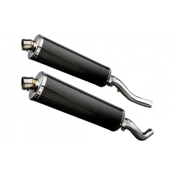 Delkevic slip-on kit Oval Carbon 450mm zonder e-keur - Z1000 (2003-2006)