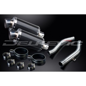 Delkevic slip-on kit Oval Carbon 225mm zonder e-keur - Z1000 (2003-2006)