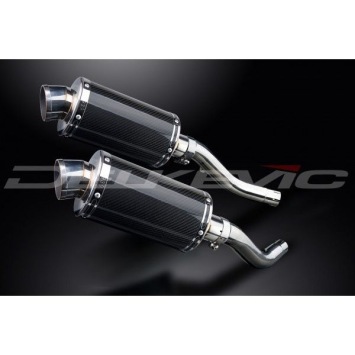 Delkevic slip-on kit Oval Carbon 225mm zonder e-keur - Z1000 (2003-2006)