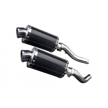 Delkevic slip-on kit Oval Carbon 225mm zonder e-keur - Z1000 (2003-2006)