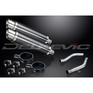Delkevic slip-on kit Round Carbon 350mm zonder e-keur - Z1000 (2003-2006)