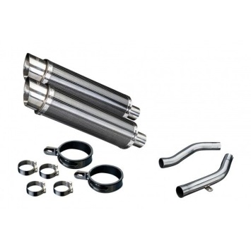 Delkevic slip-on kit Round Carbon 350mm zonder e-keur - Z1000 (2003-2006)