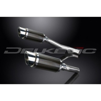Delkevic slip-on kit Round Carbon 200mm zonder e-keur - Z1000 (2007-2009)