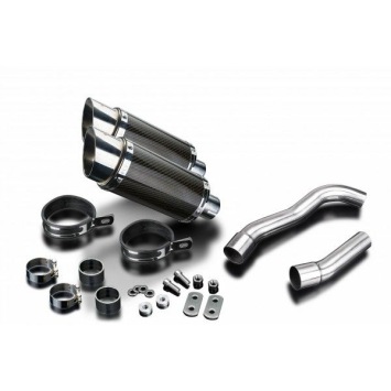 Delkevic slip-on kit Round Carbon 200mm zonder e-keur - Z1000 (2007-2009)