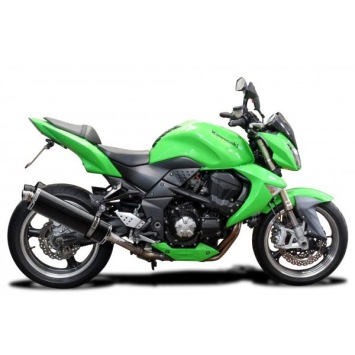 Delkevic slip-on kit Oval Carbon 450mm zonder e-keur - Z1000 (2007-2009)