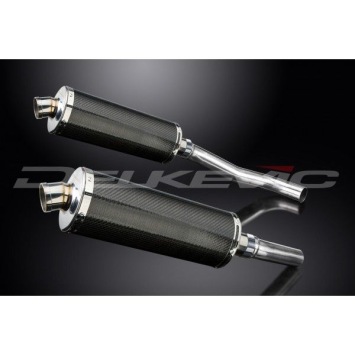 Delkevic slip-on kit Oval Carbon 350mm zonder e-keur - Z1000 (2007-2009)