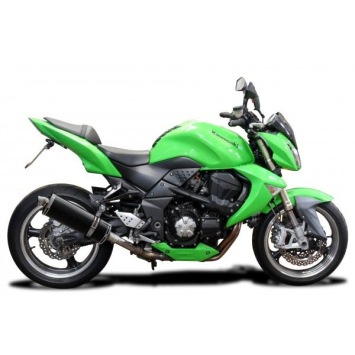 Delkevic slip-on kit Oval Carbon 350mm zonder e-keur - Z1000 (2007-2009)