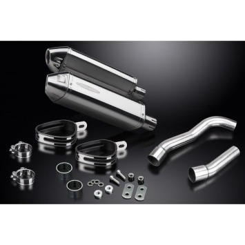 Delkevic slip-on kit Tri-Oval RVS 320mm - Z1000 (2007-2009)