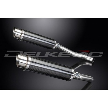 Delkevic Slip-on Kit Round Carbon 350mm ohne EG-BE - Z1000 (2007-2009)