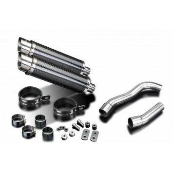 Delkevic Slip-on Kit Round Carbon 350mm ohne EG-BE - Z1000 (2007-2009)