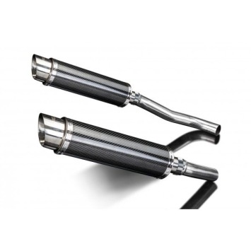 Delkevic Slip-on Kit Round Carbon 350mm ohne EG-BE - Z1000 (2007-2009)