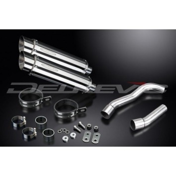 Delkevic slip-on kit Round RVS 350mm zonder e-keur - Z1000 (2007-2009)