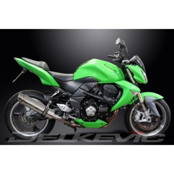 Delkevic slip-on kit Round RVS 350mm zonder e-keur - Z1000 (2007-2009)