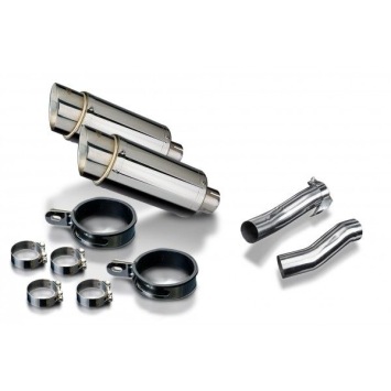 Delkevic slip-on kit Round RVS 200mm zonder e-keur - Z1000 (2010-2020)