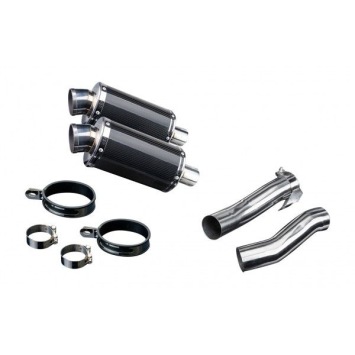 Delkevic slip-on kit Oval Carbon 225mm - Z1000 (2010-2020)