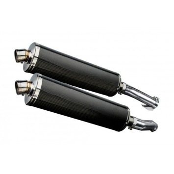 Delkevic slip-on kit Oval Carbon 450mm zonder e-keur - Z1000 (2010-2020)