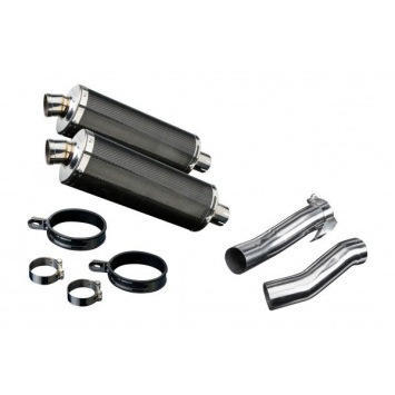 Delkevic slip-on kit Oval Carbon 350mm - Z1000 (2010-2020)