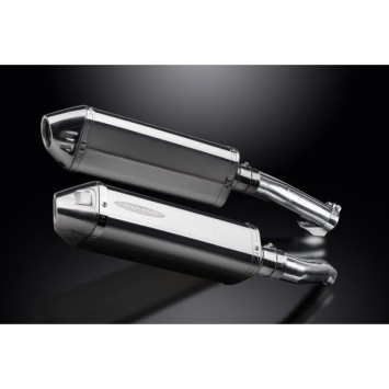 Delkevic slip-on kit Tri-Oval RVS 320mm zonder e-keur - Z1000 (2010-2020)