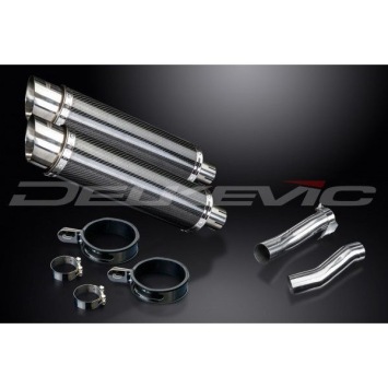 Delkevic slip-on kit Round Carbon 350mm zonder e-keur - Z1000 (2010-2020)