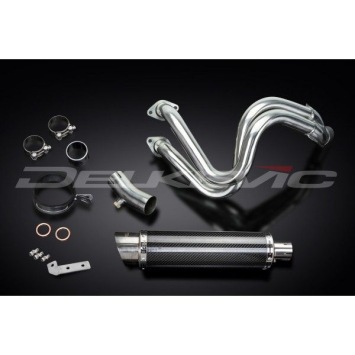 Delkevic volledig systeem Round Carbon 350mm zonder e-keur - KLE650 VERSYS (2015-2020)