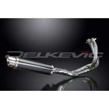 Delkevic volledig systeem Round Carbon 350mm zonder e-keur - KLE650 VERSYS (2015-2020)