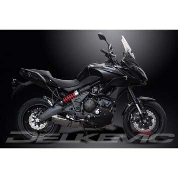 Delkevic volledig systeem Tri-Oval RVS 320mm zonder e-keur - KLE650 VERSYS (2015-2020)