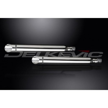 Delkevic slip-on kit Round RVS 550mm zonder e-keur - VTX1800F (2004-2008)