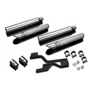 Delkevic slip-on kit Round RVS 550mm zonder e-keur - VTX1800F (2004-2008)