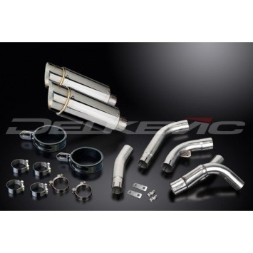 Delkevic slip-on kit Round RVS 200mm zonder e-keur - ZX-10R NINJA (2006-2007)