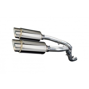 Delkevic slip-on kit Round RVS 200mm zonder e-keur - ZX-10R NINJA (2006-2007)