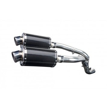 Delkevic slip-on kit Oval Carbon 225mm zonder e-keur - ZX-10R NINJA (2006-2007)