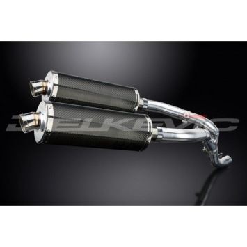 Delkevic slip-on kit Oval Carbon 350mm zonder e-keur - ZX-10R NINJA (2006-2007)