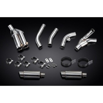 Delkevic slip-on kit Round RVS 200mm zonder e-keur - ZX10R 06-07 DECAT