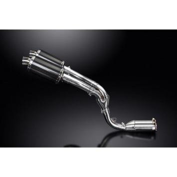 Delkevic slip-on kit Oval Carbon 225mm zonder e-keur - ZX10R 06-07 DECAT