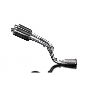 Delkevic slip-on kit Oval Carbon 225mm zonder e-keur - ZX10R 06-07 DECAT